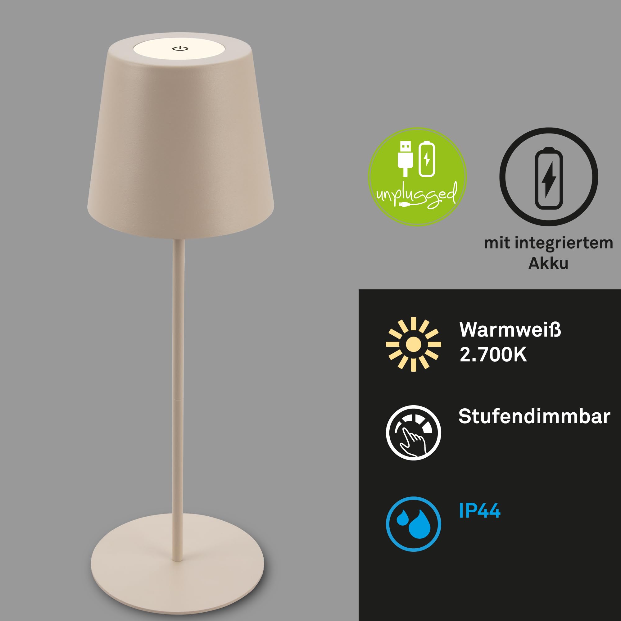briloner-riffle-2er-set-akku-tischlampen-touch-dimmbar-h-henverstellbar-beige-12 image 2
