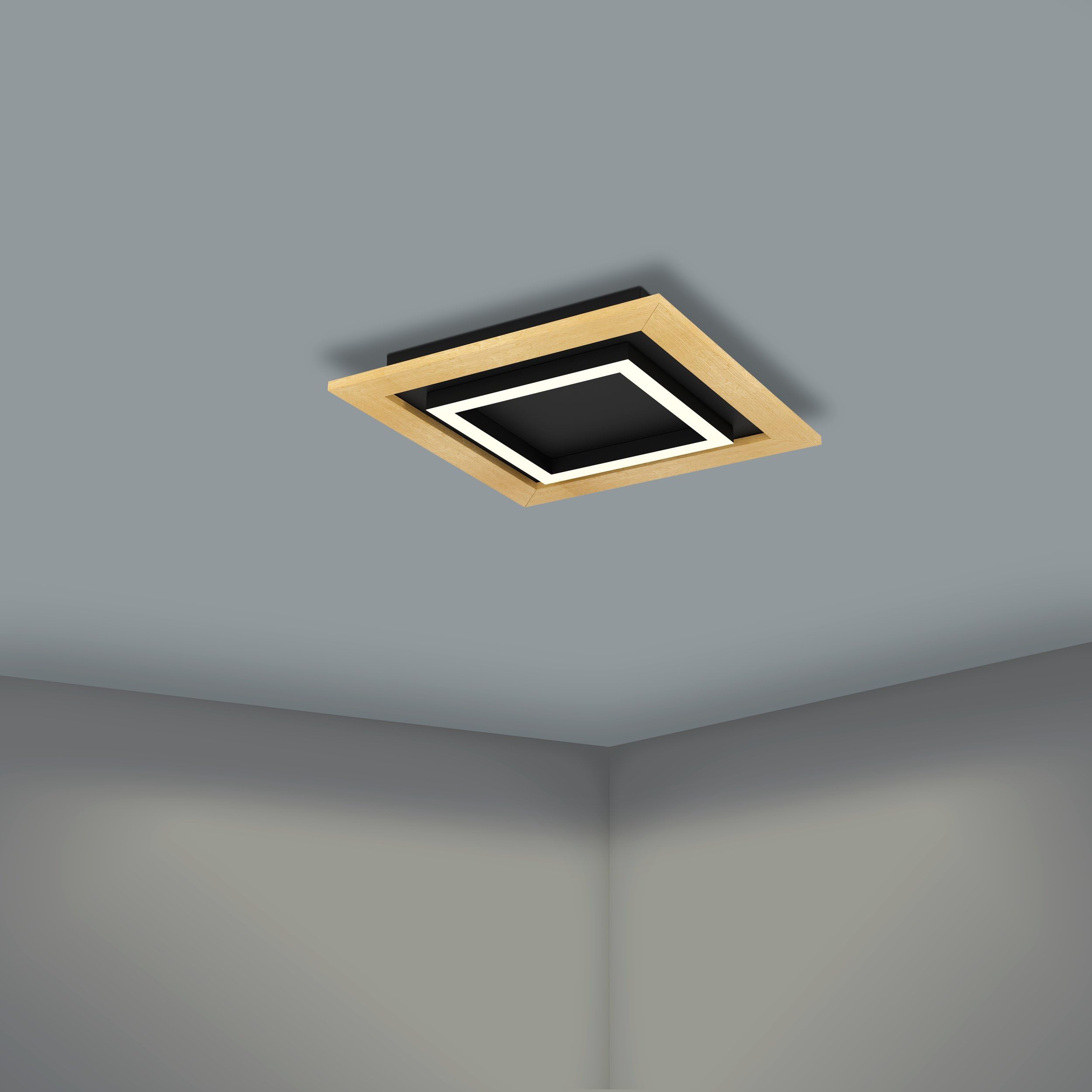 eglo-tirrenara-led-deckenleuchte-quadratisch-37-x-37-cm-holz-metall-schwarz-dimm image 3