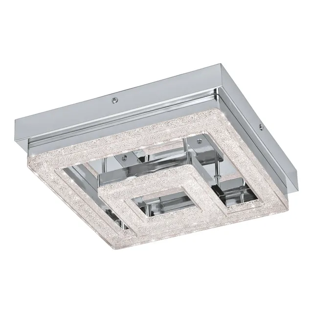 eglo-fradelo-led-deckenleuchte-2-flammig-chrom-mit-kristall-warmwei image 1