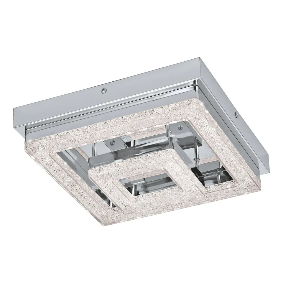 eglo-fradelo-led-deckenleuchte-2-flammig-chrom-mit-kristall-warmwei image 1
