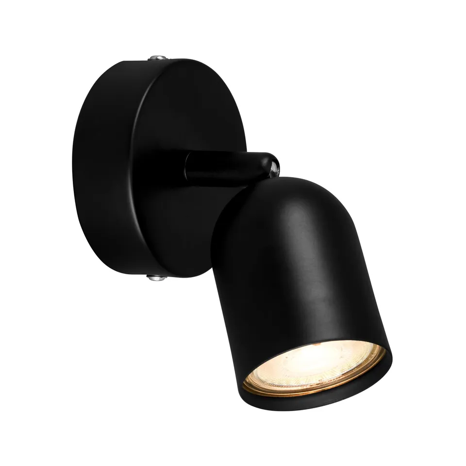 briloner-wandleuchte-leselampe-gu10-schwenkbar-schwarz-13cm image 1