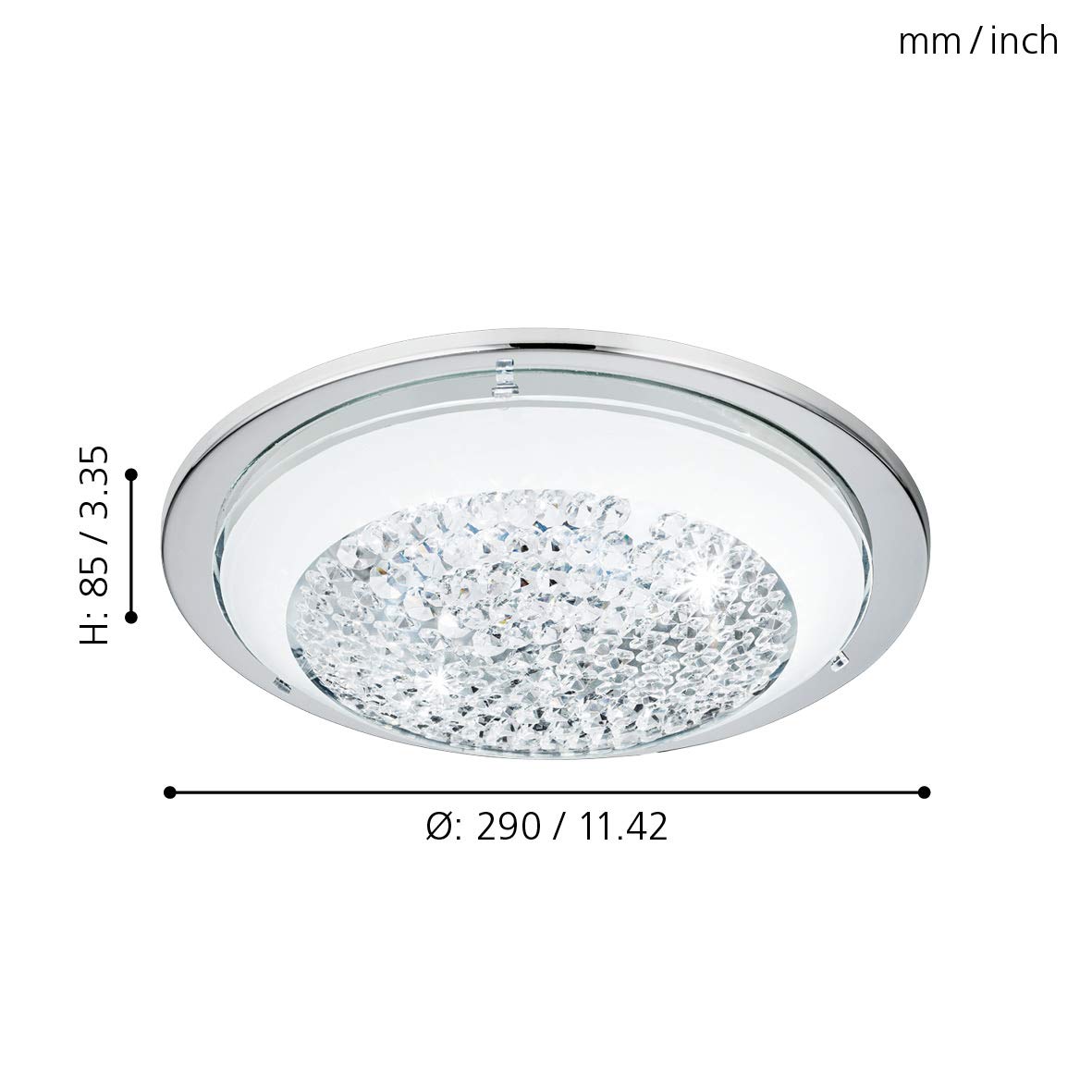 eglo-acolla-led-deckenleuchte-29-cm-chrom-wei-mit-kristall image 6