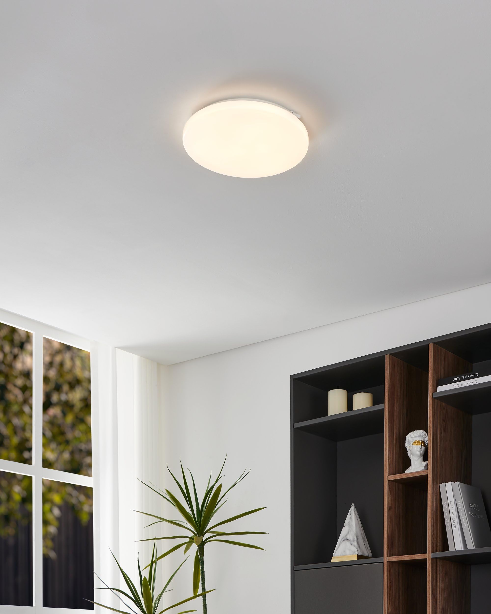 eglo-frania-m-led-deckenlampe-mit-bewegungsmelder-wei-33-cm-warmwei image 2