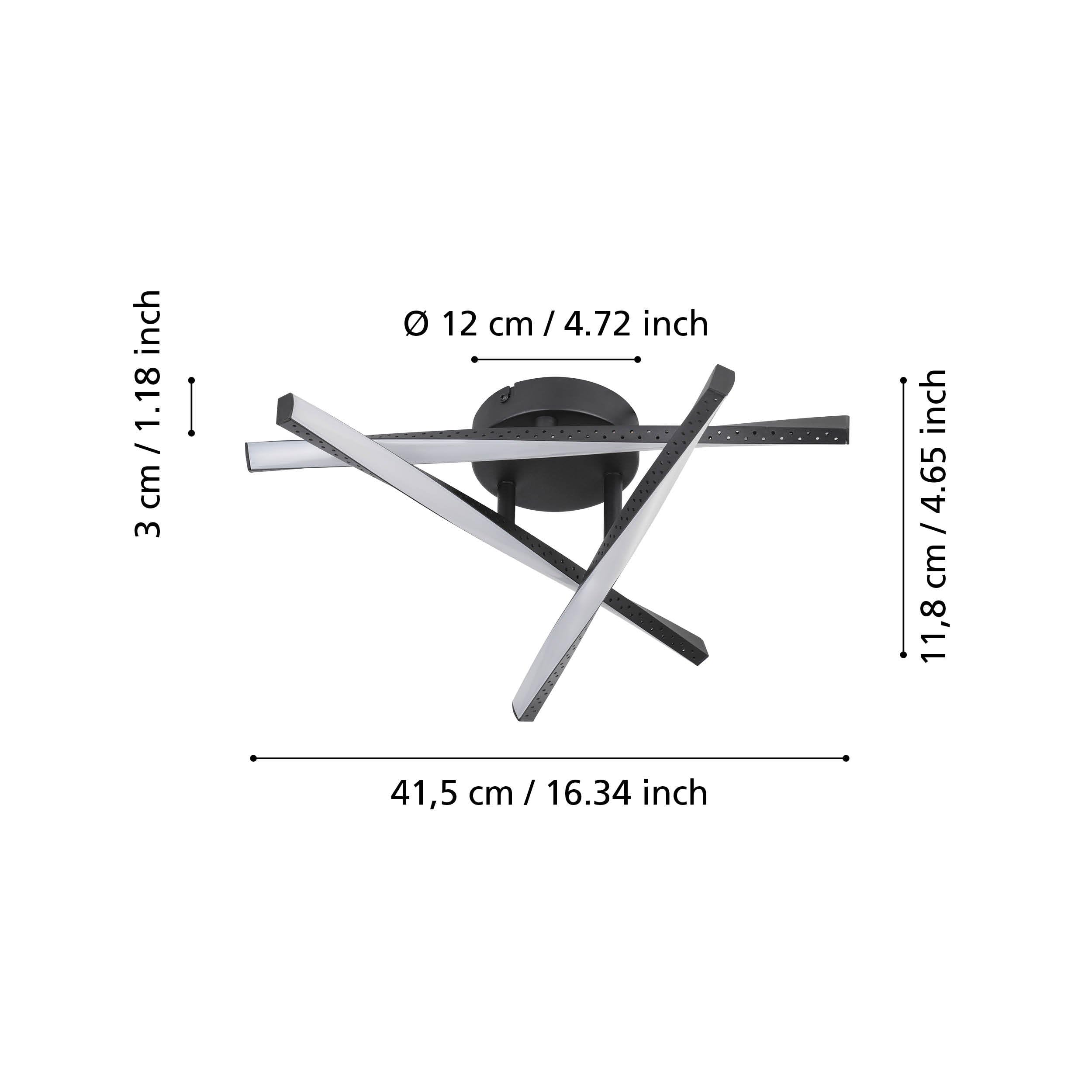 eglo-adeje-led-deckenleuchte-minimalistisch-schwarz-wei image 2