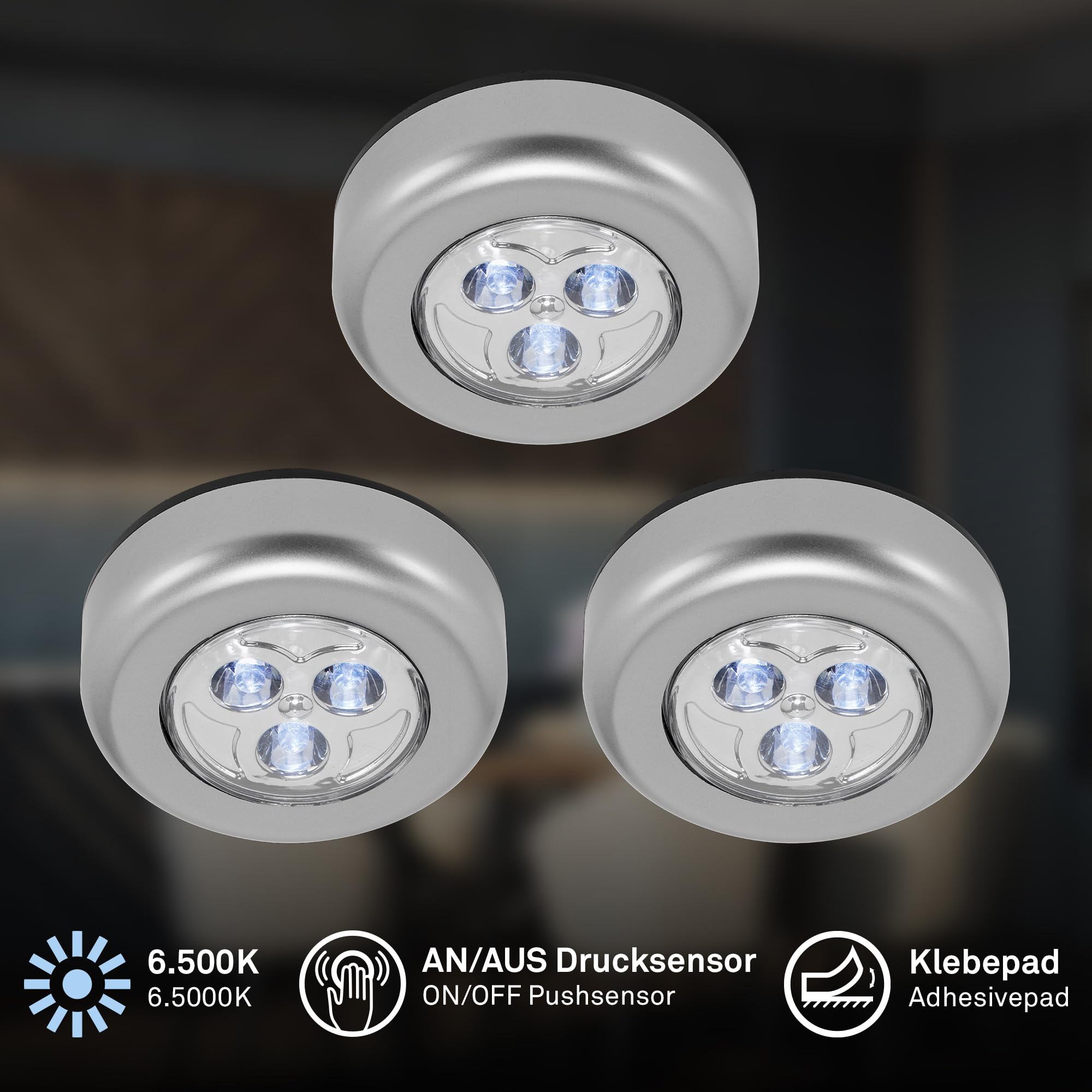 briloner-3er-set-led-schrankbeleuchtung-pucks-68mm-kaltwei-batteriebetrieben image 2