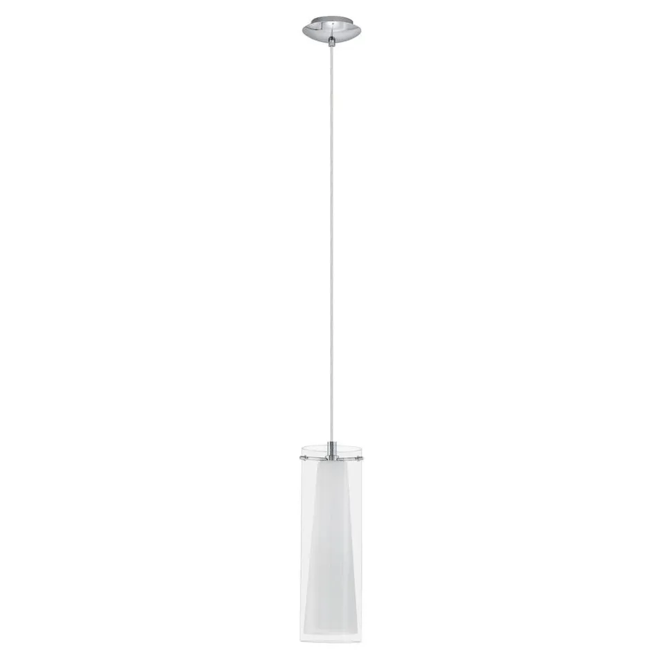 eglo-pinto-h-ngelampe-1-flammig-e27-chrom-transparent-wei-11-cm image 1