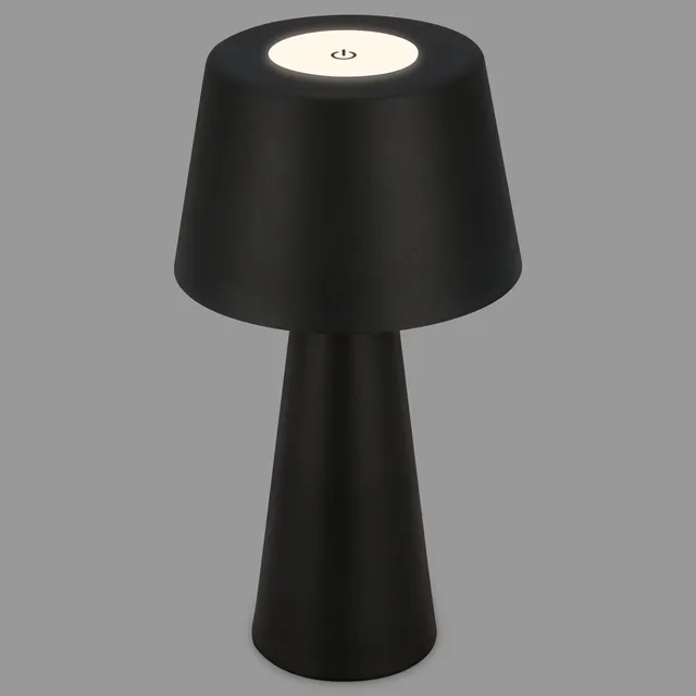 briloner-led-akku-tischleuchte-kabellos-schwarz-ip44 image 1