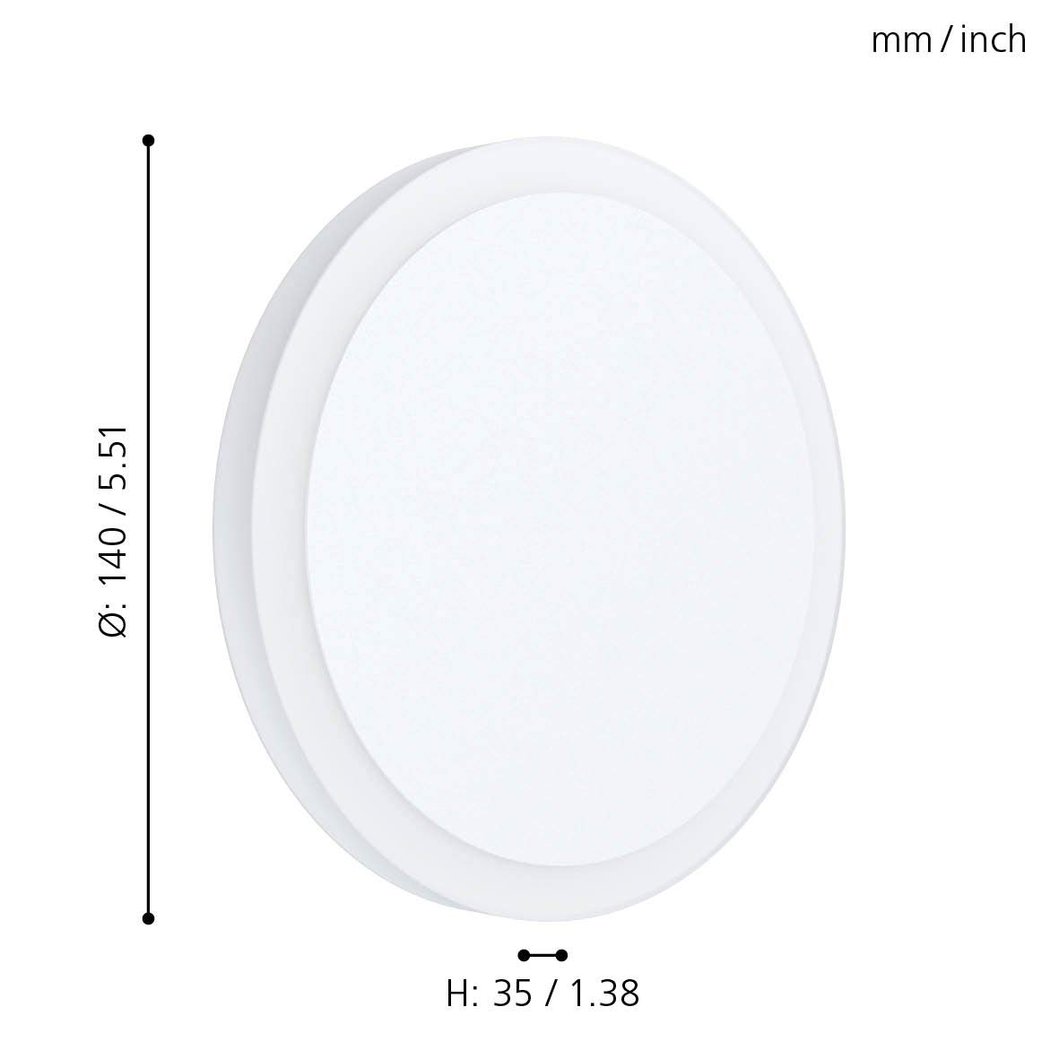 eglo-mongodio-1-led-deckenleuchte-rund-wei-14-cm-warmwei image 2