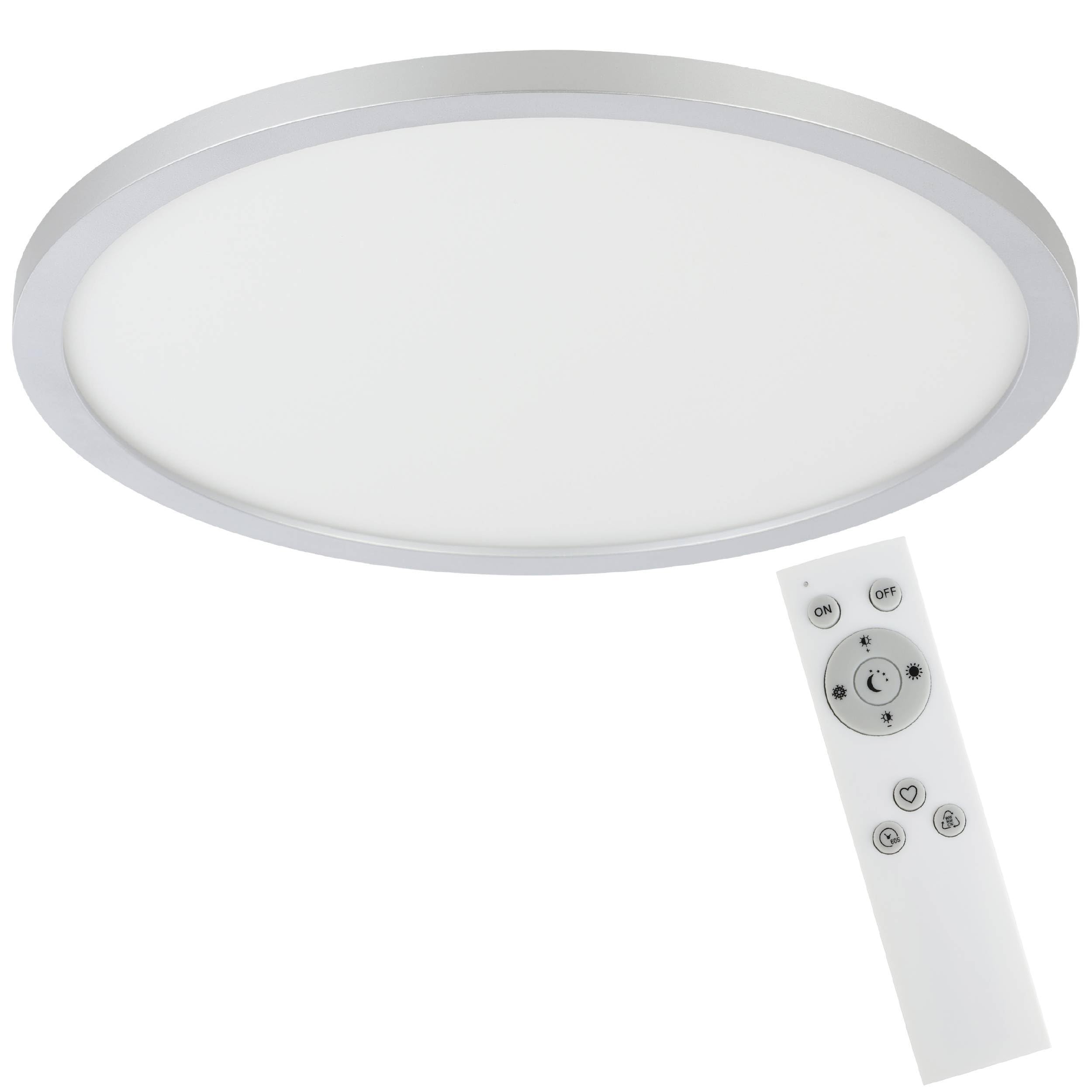 eglo-campaspero-led-deckenleuchte-rund-30-cm-dimmbar-mit-fernbedienung-wei-grau image 1