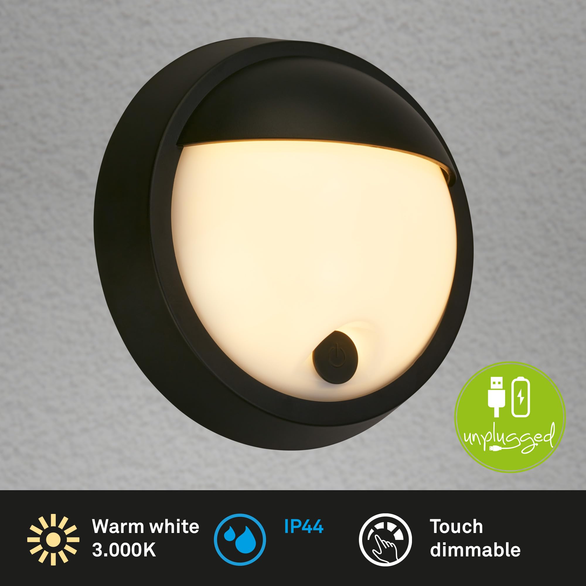 briloner-led-wandlampe-akku-touch-dimmbar-ip44-schwarz-17x7-cm image 6