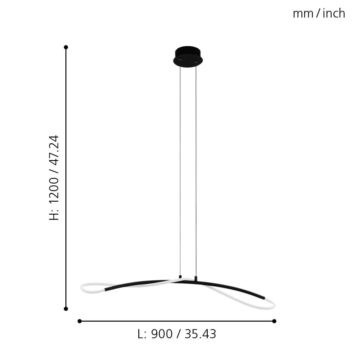 eglo-egidonella-led-pendelleuchte-90-cm-schwarz-wei image 2