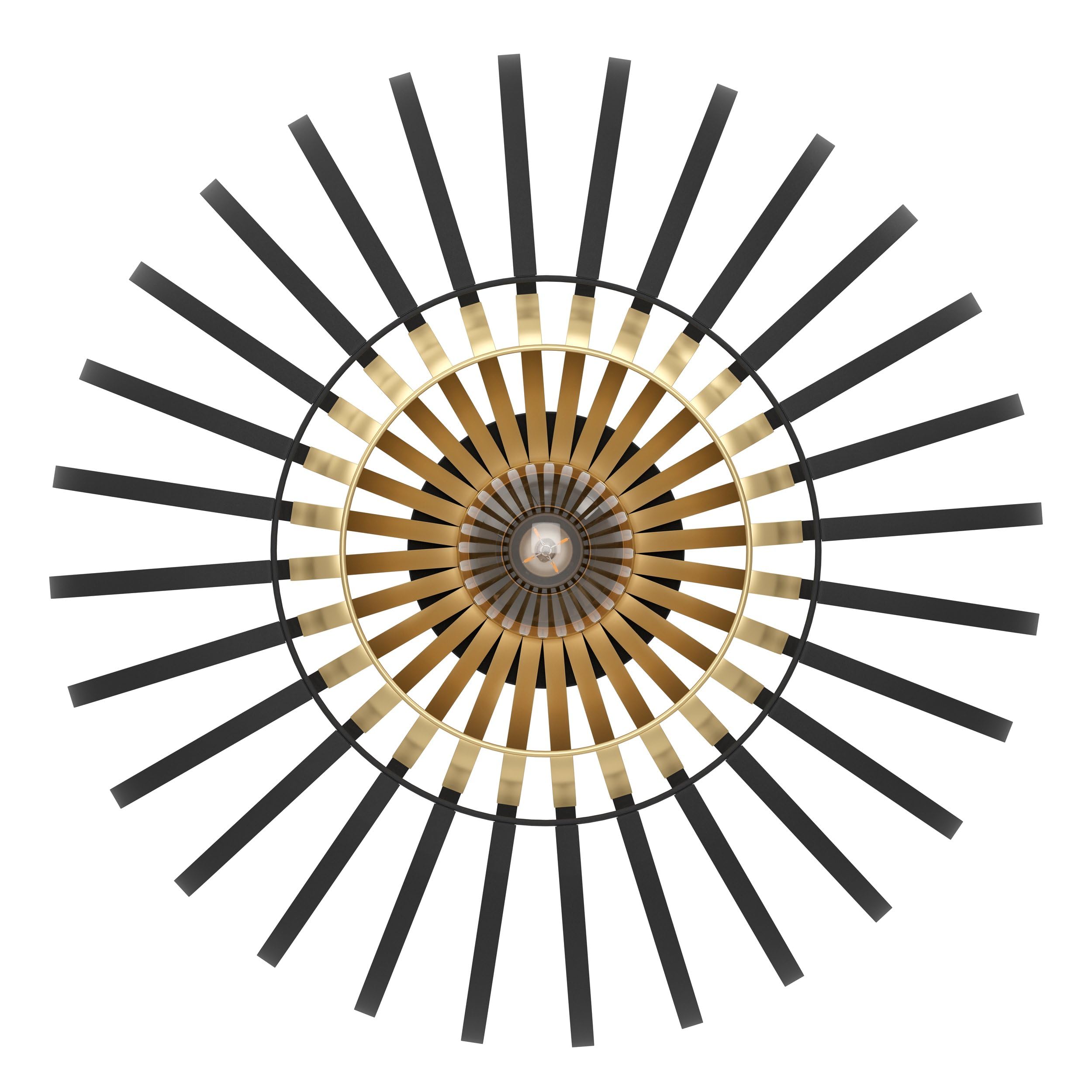 eglo-encinitos-deckenlampe-1-flammig-45-cm-schwarz-messing-e27 image 2