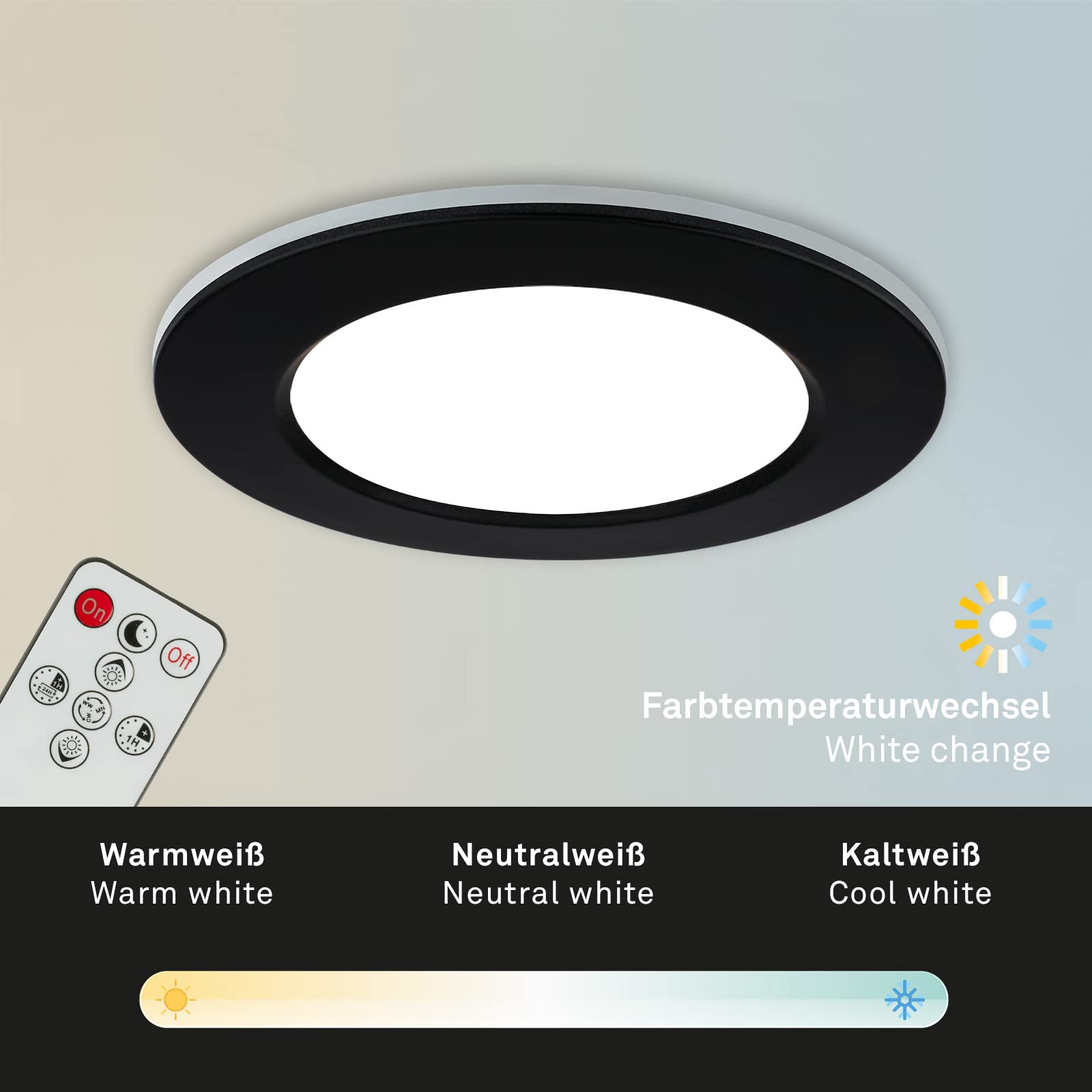 briloner-bad-einbaustrahler-3er-set-schwarz-mit-fernbedienung-cct-dimmbar-ip44 image 3