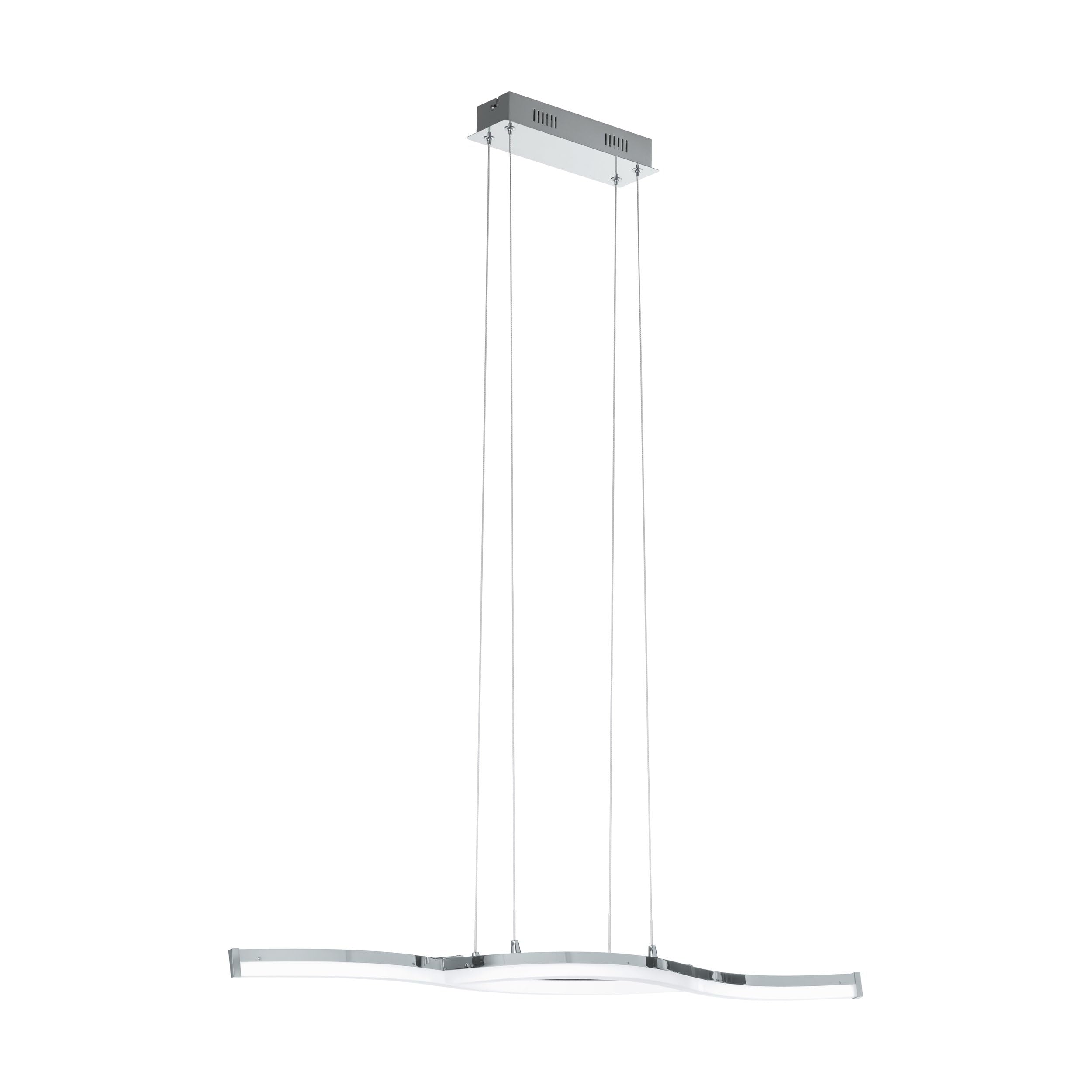eglo-lasana-2-led-pendellampe-2-flammig-91-5-cm-chrom-wei image 1