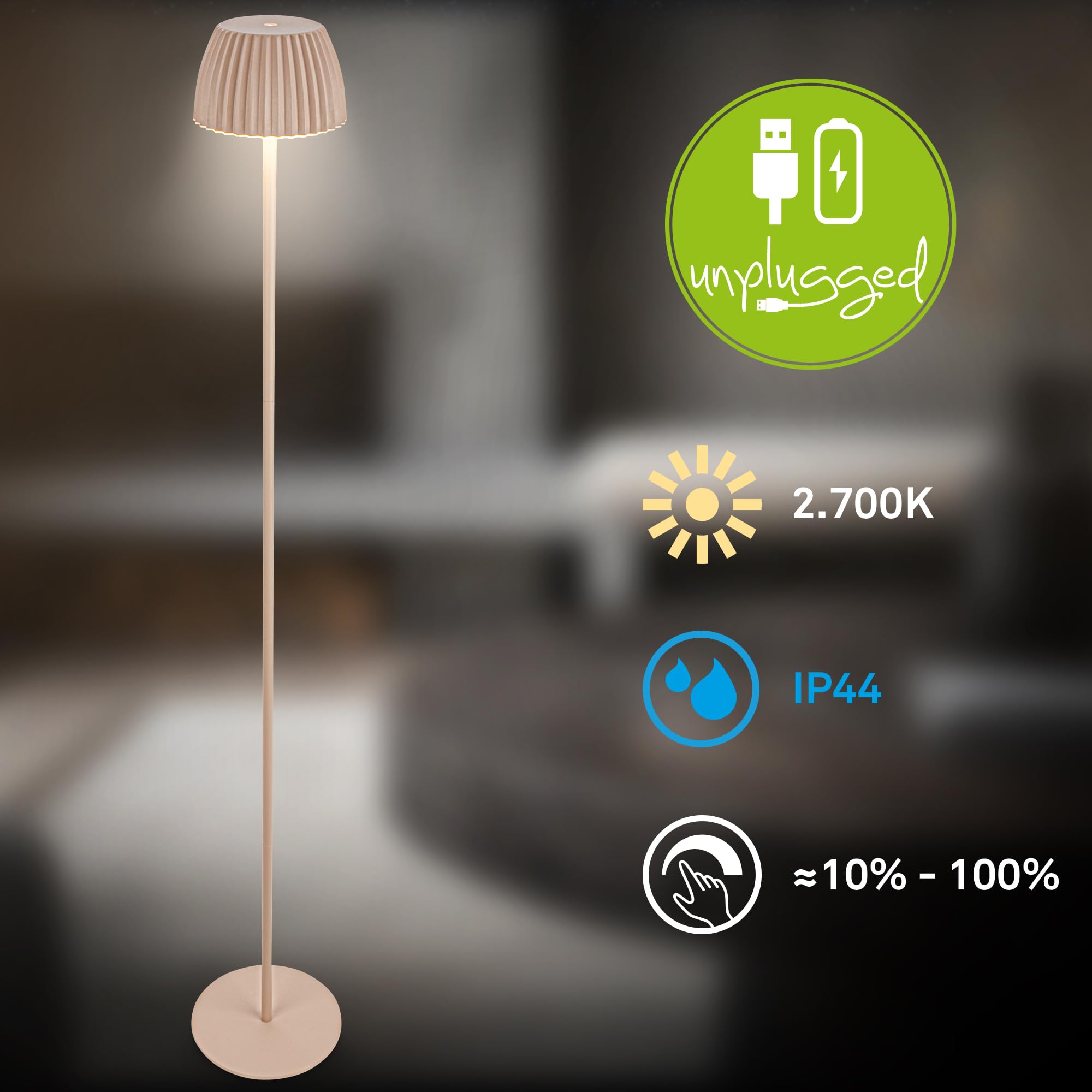 briloner-riffle-led-stehlampe-kabellos-ip44-touch-dimmbar-19x124-cm-beige image 3