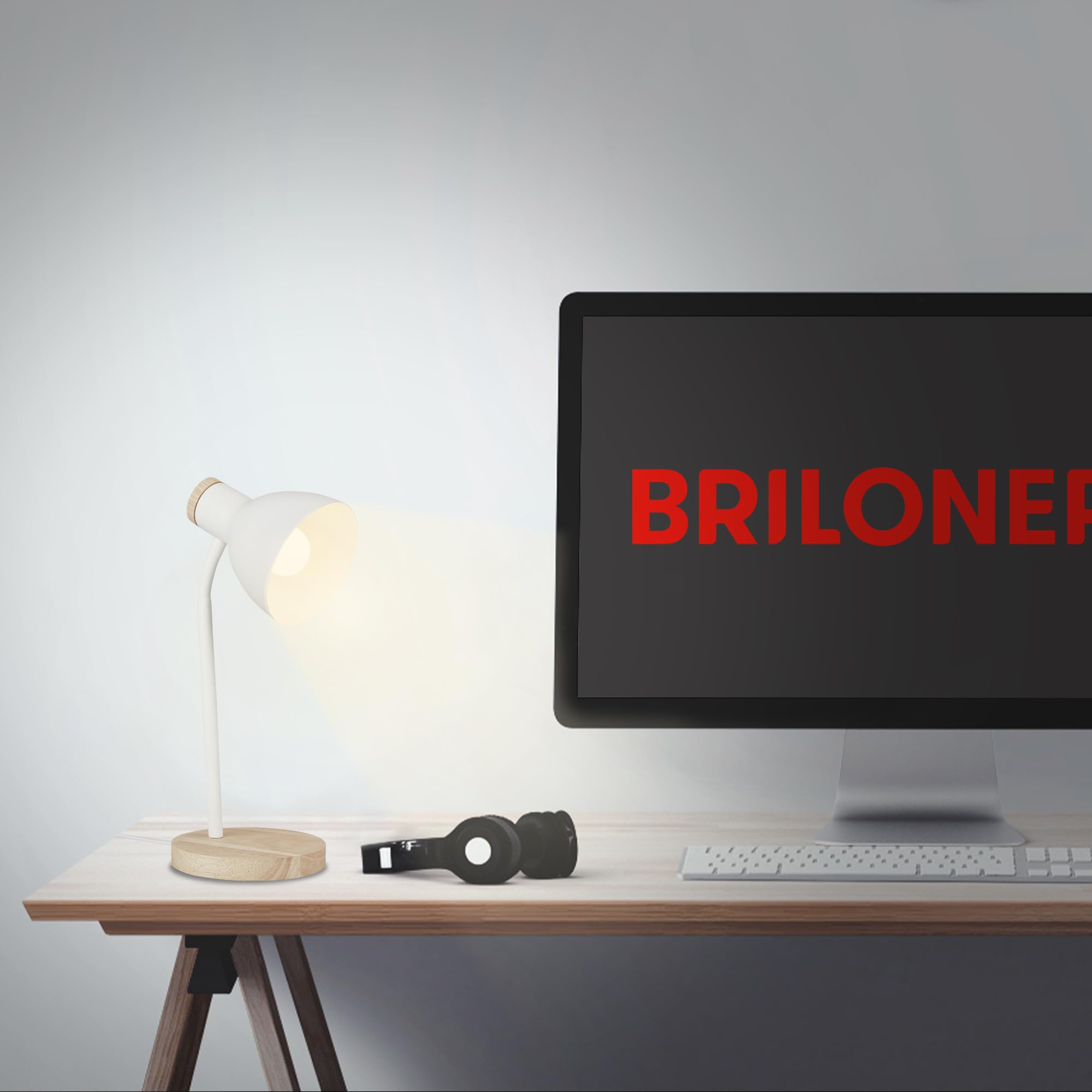 briloner-nachttischlampe-tischleuchte-wei-holz-schwenkbar-e14 image 4