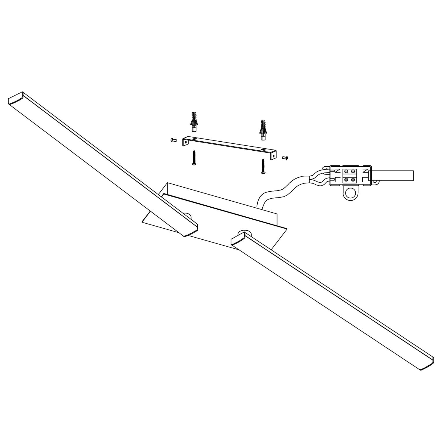 eglo-lasana-2-led-deckenleuchte-2-flammig-alu-2200-lumen image 3