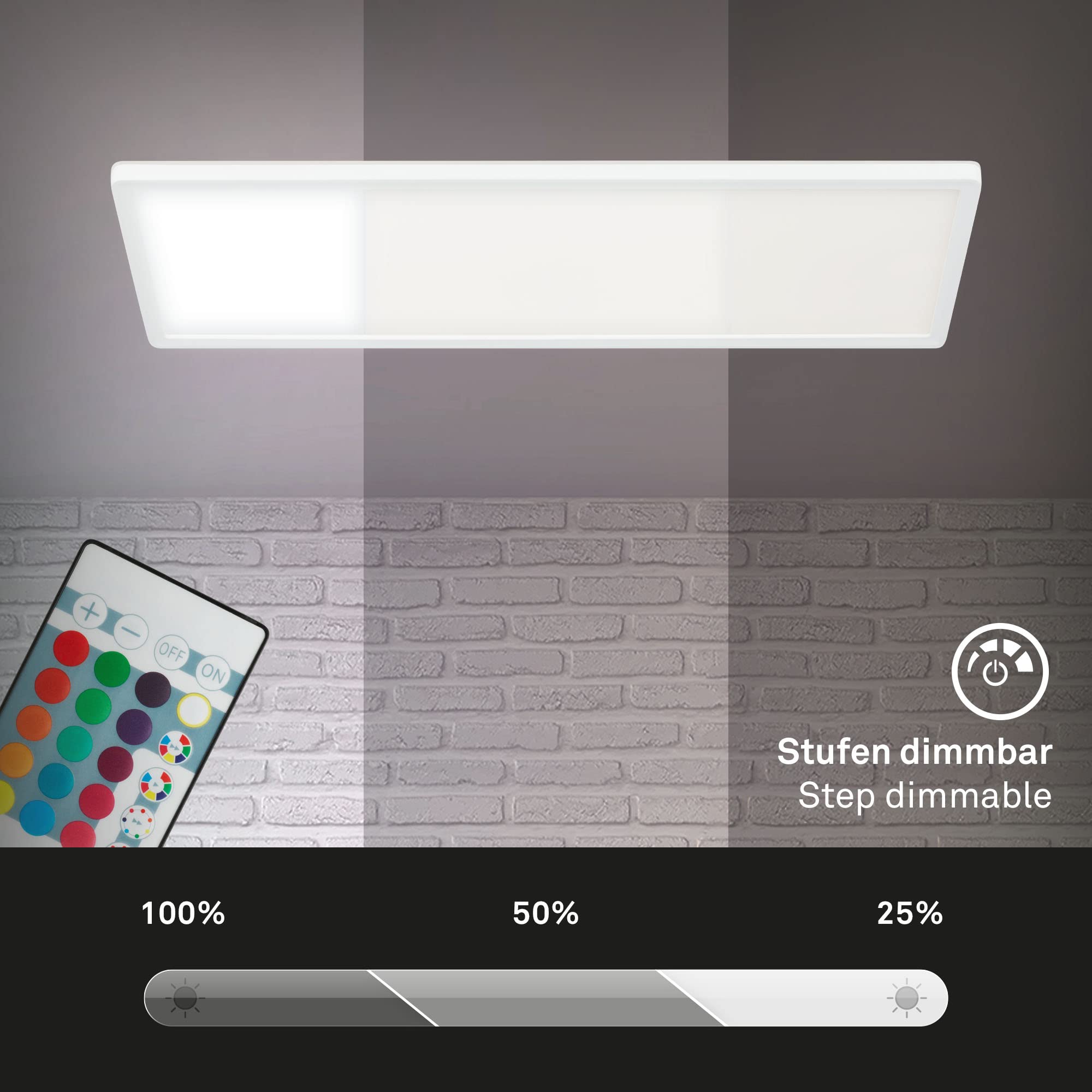 briloner-led-deckenleuchte-rgbw-backlight-dimmbar-fernbedienung-wei-58cm image 3