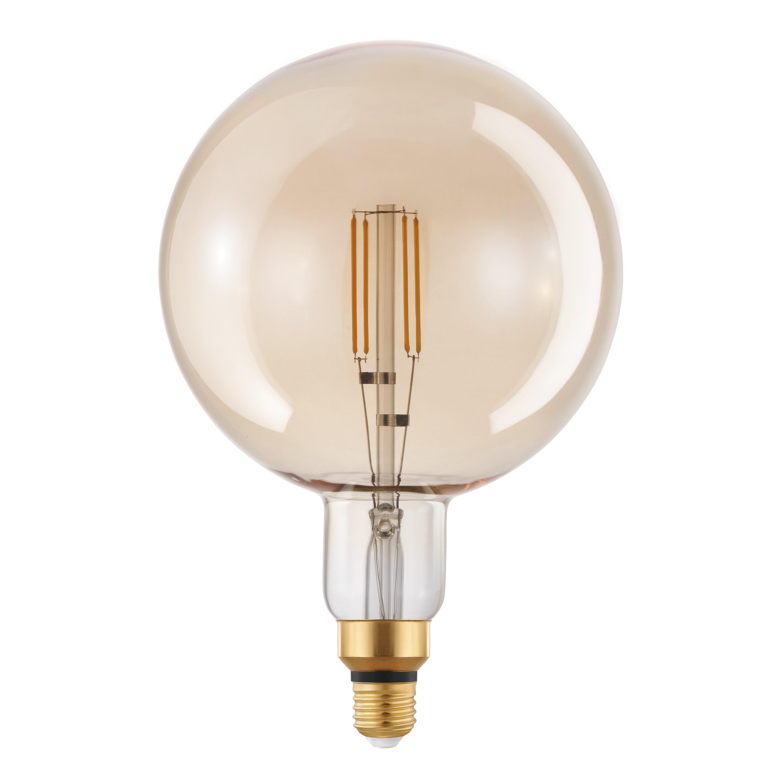 eglo-big-size-g200-globe-e27-led-amber-vintage-dimmbar-30-5-cm-4w-400lm-2200k image 1