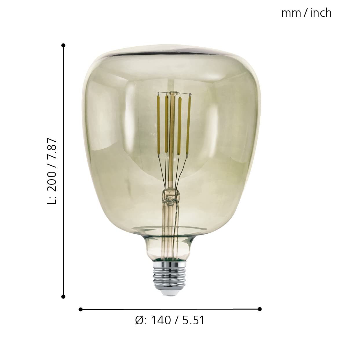 eglo-edison-vintage-e27-t140-smoky-dimmbar-14-cm-mid-size image 3