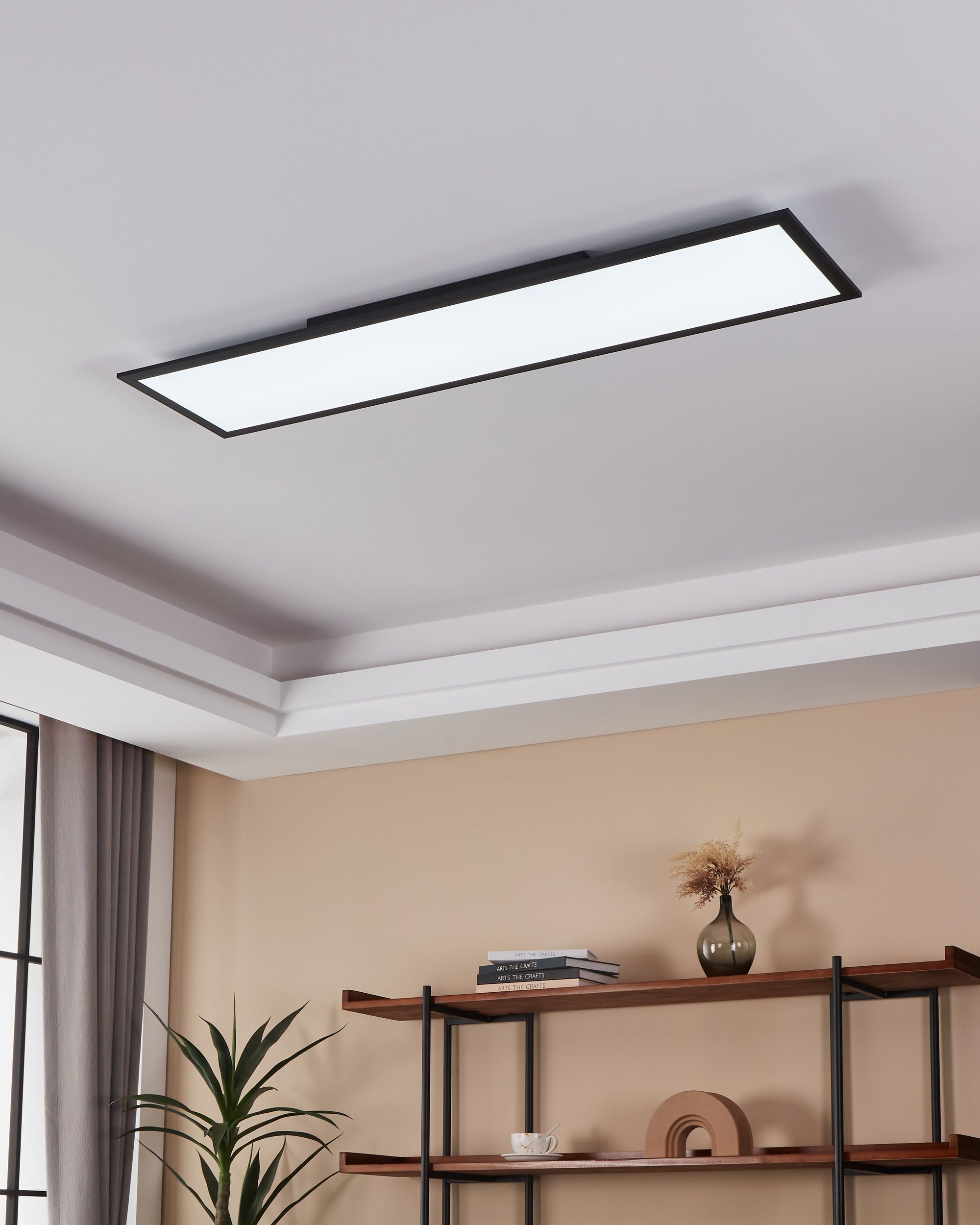 eglo-connect-z-salobrena-z-smart-led-panel-120-x-30-cm-zigbee-dimmbar-schwarz image 5