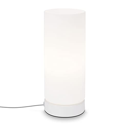 briloner-tischleuchte-e14-tischlampe-wei-schwarz-100x250-mm-mit-kabelschalter image 8