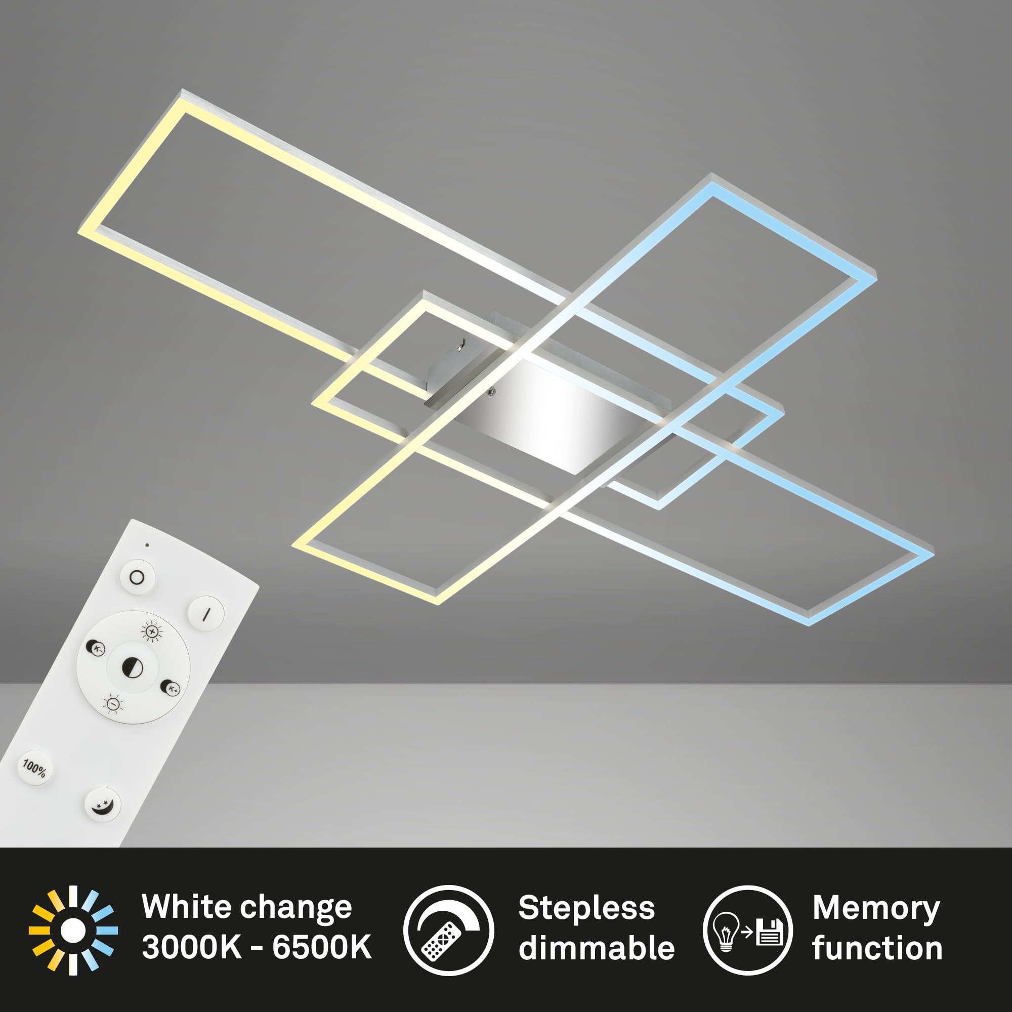 briloner-led-deckenlampe-dimmbar-cct-mit-fernbedienung-104x71-cm-chrom-alu image 2