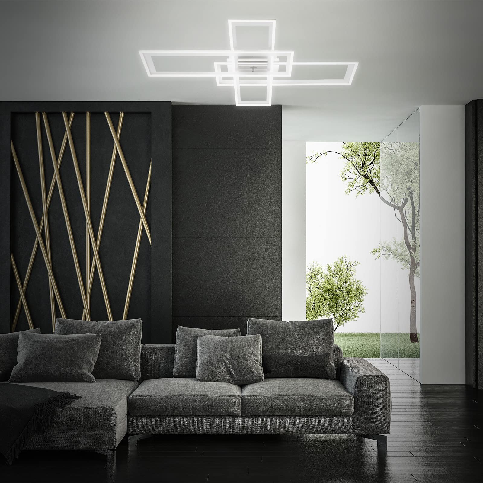 briloner-smart-home-led-deckenleuchte-alexa-wifi-dimmbar-alu-104x71x10-cm image 8