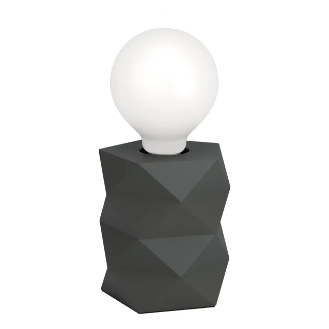 eglo-swarby-tischlampe-e27-zement-grau-industrial image 1