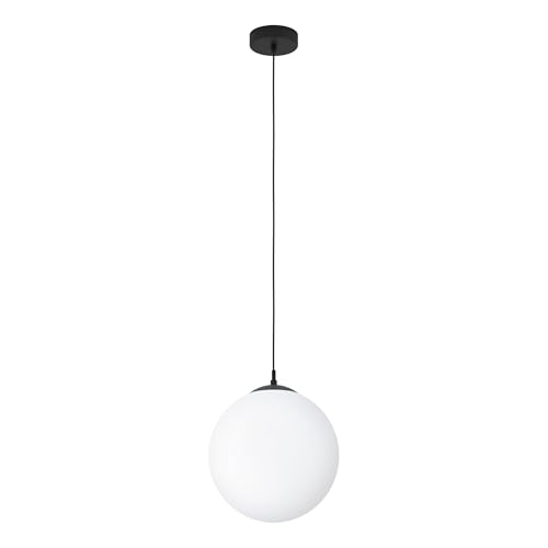 eglo-rondo-h-ngelampe-pendelleuchte-30-cm-silber-opal-matt-wei-e27 image 4