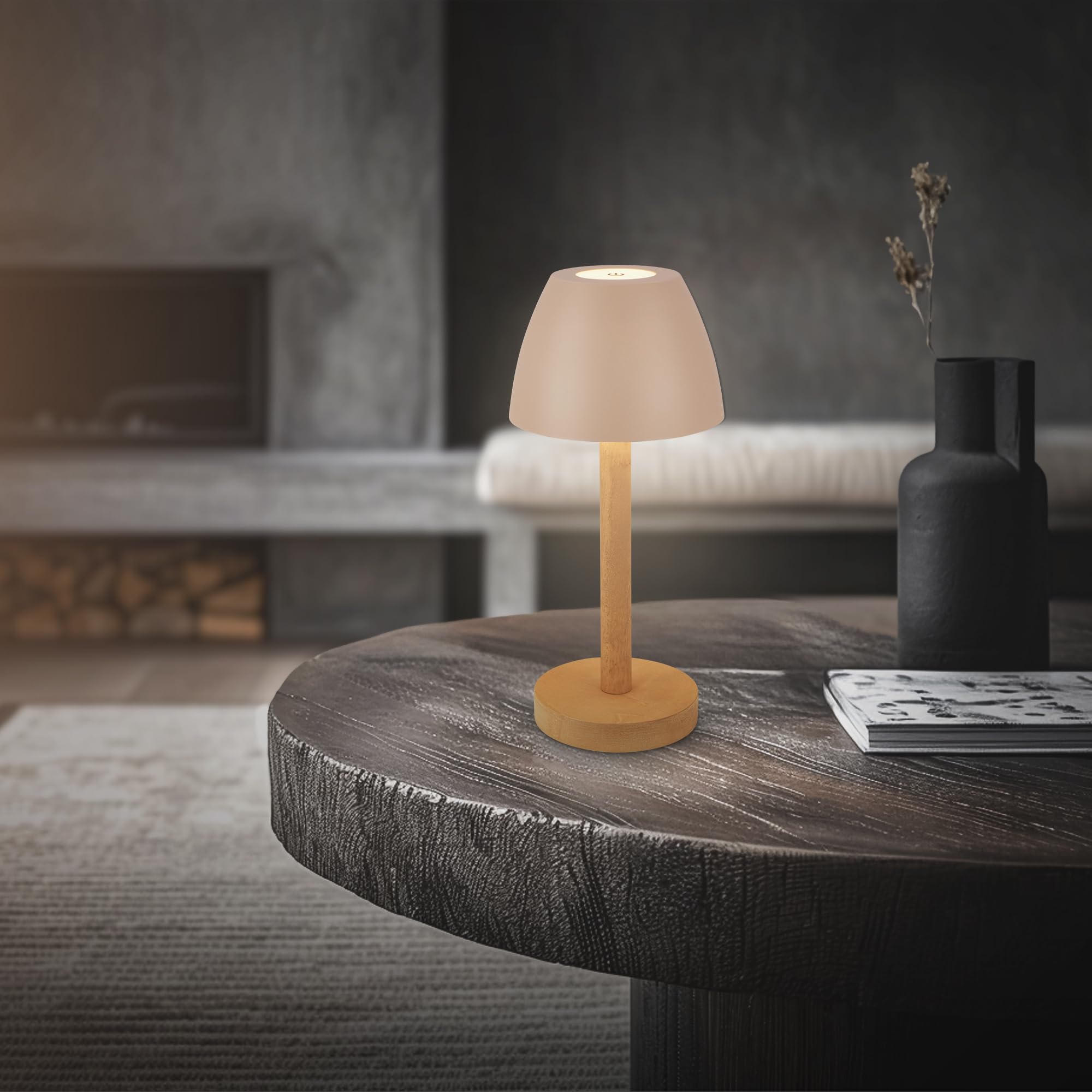 briloner-led-tischlampe-kabellos-ip44-touch-dimmbar-akku-beige-holz-13-5x30cm image 5