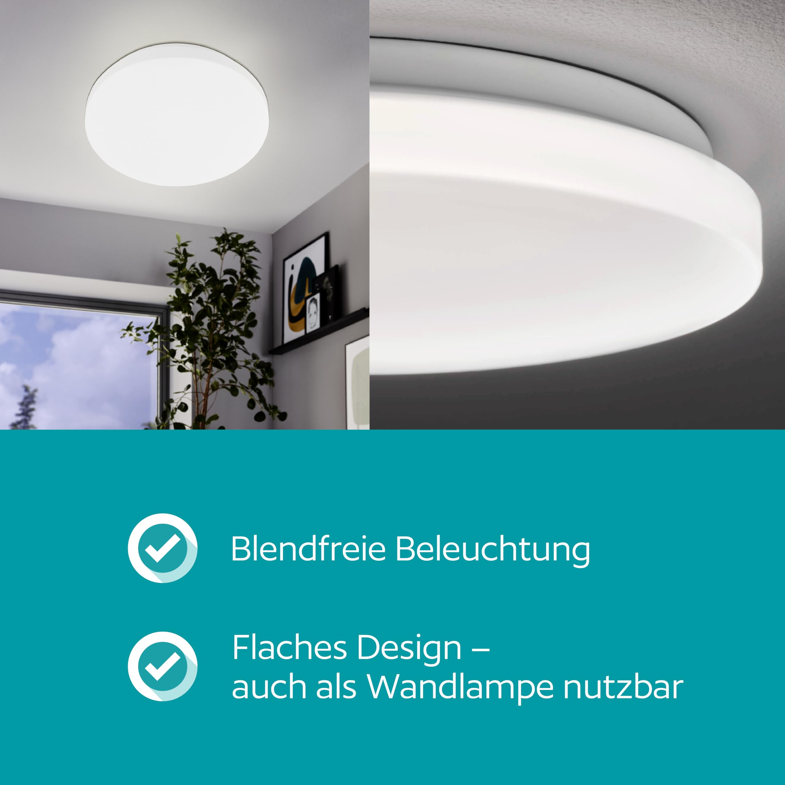 eglo-pogliola-e-led-deckenlampe-flach-rund-22-cm-wei-neutralwei image 4
