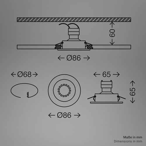 briloner-3er-set-einbaustrahler-rahmen-gu10-schwenkbar-86x65mm-silber image 6