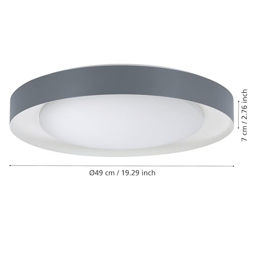 eglo-laurito-led-deckenleuchte-49-cm-mit-fernbedienung-grau-wei image 8