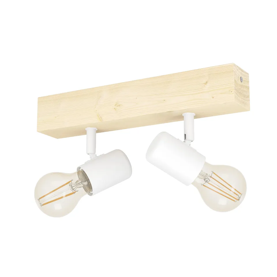 eglo-townshend-3-deckenlampe-2-flammig-vintage-industrial-stahl-holz-e27 image 1