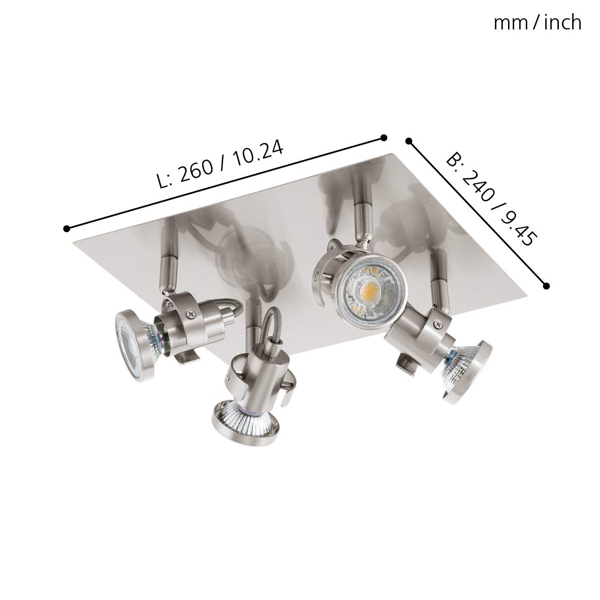 eglo-tukon-3-led-deckenstrahler-stahl-nickel-matt-gu10-fassung image 2