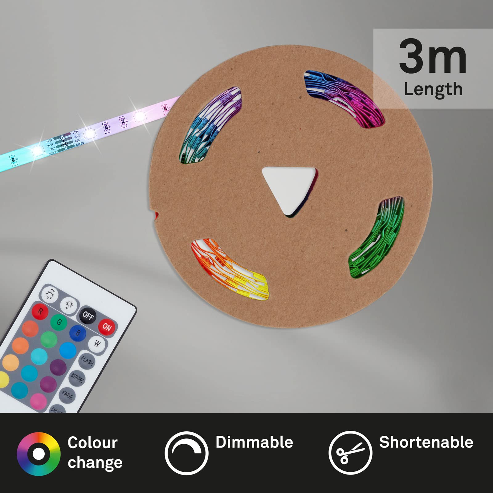 briloner-leuchten-led-strip-3m-rgb-12w-selbstklebend-k-rzbar-mit-fernbedienung-w image 2