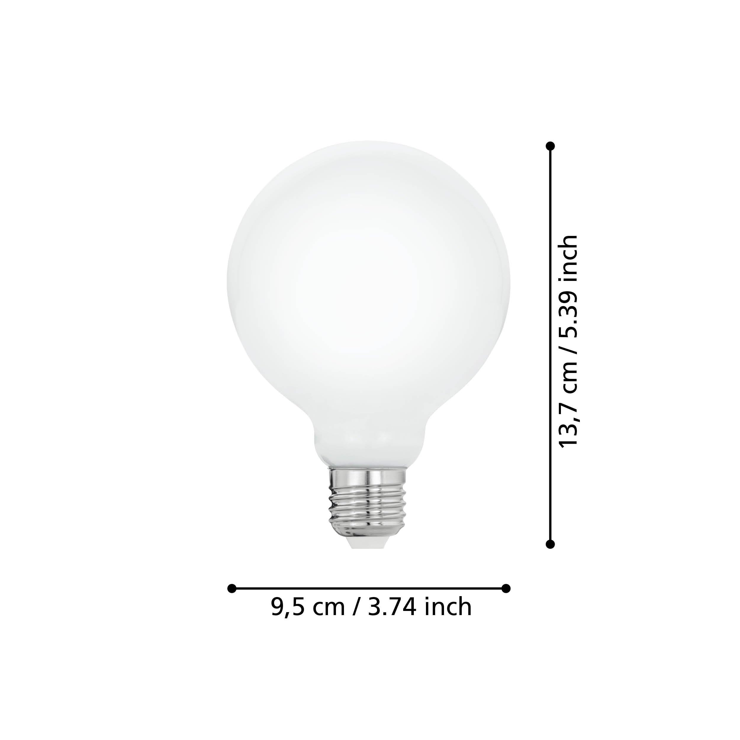 eglo-e27-led-globe-milky-g95-filament-lampe-9-5-cm-warmwei-7w image 3