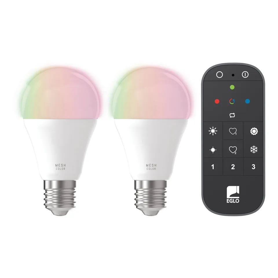 eglo-connect-z-smart-home-led-2er-set-e27-a60-zigbee-matter-rgb-dimmbar-mit-fern image 1