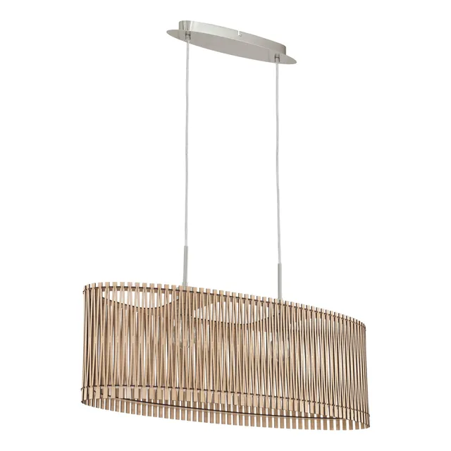 eglo-sendero-pendelleuchte-boho-77-5-cm-holz-ahorn-nickel-matt-e27 image 1
