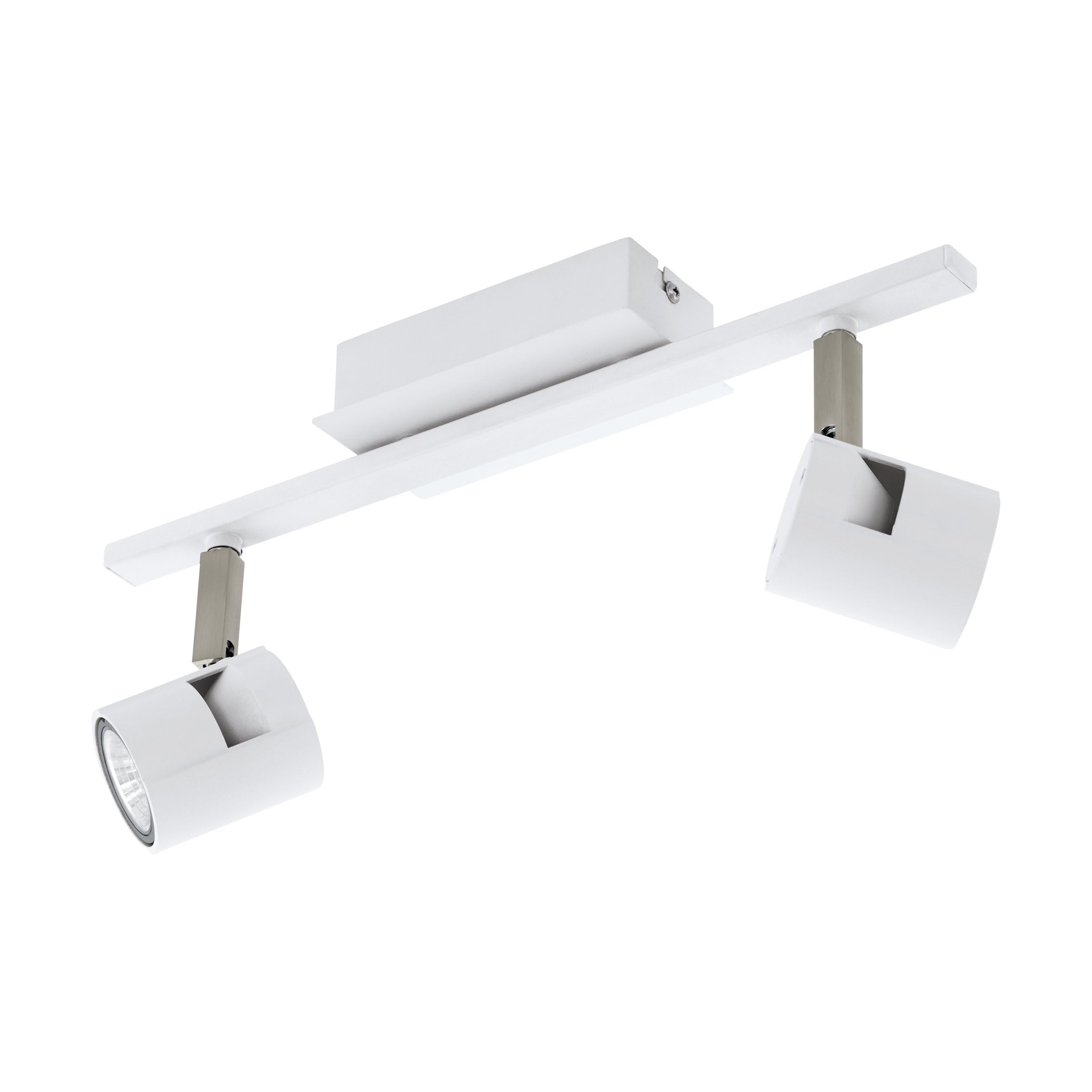 eglo-vergiano-led-deckenleuchte-2-flammig-dimmbar-wei-nickel-matt-gu10 image 1