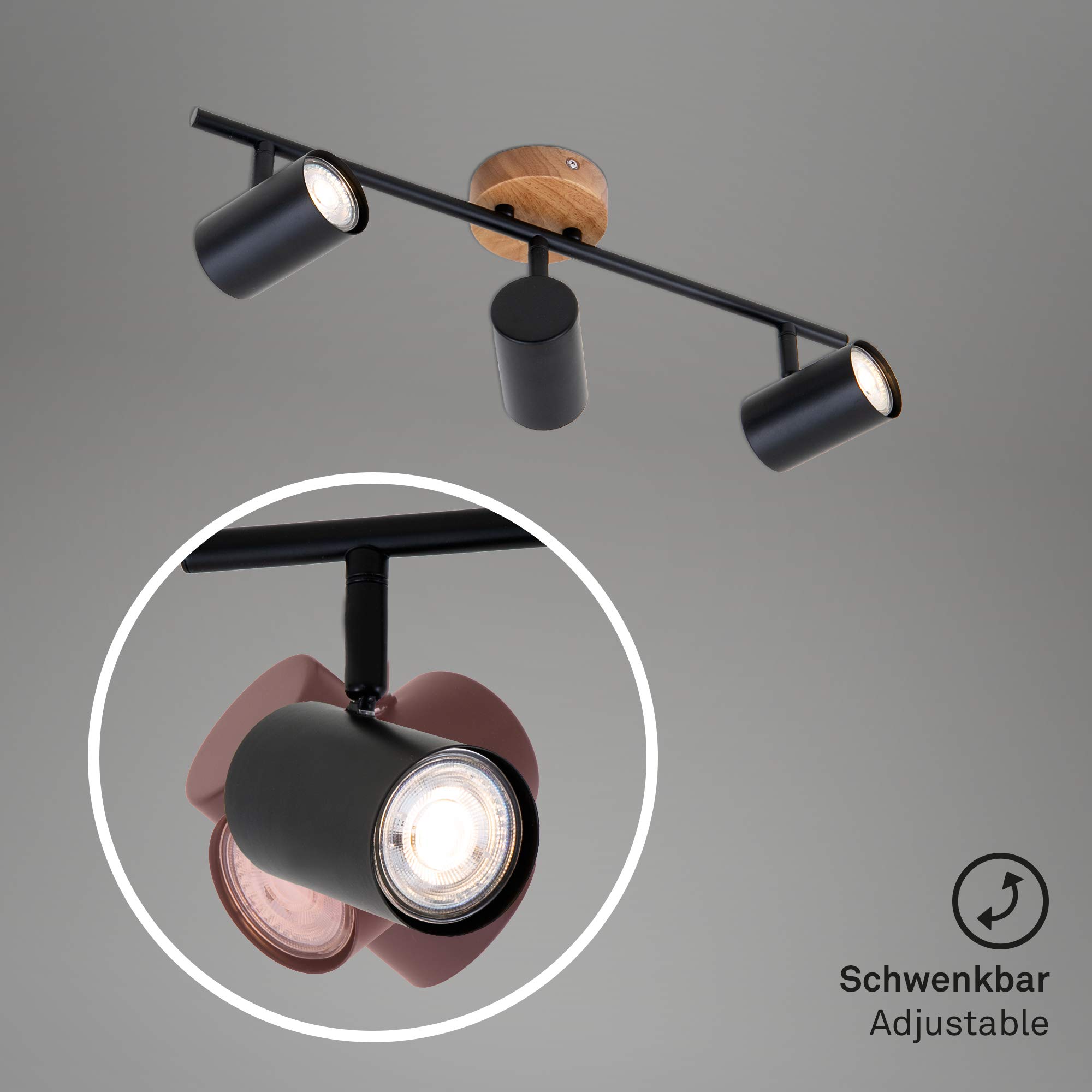 briloner-deckenlampe-3-flammig-schwenkbar-holzbasis-gu10-47-3x9x14-3-cm-schwarz image 4