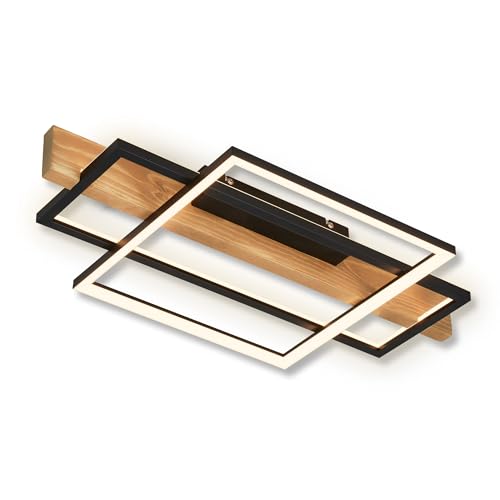 briloner-led-deckenlampe-holzdekor-mit-backlight-32w-3200lm-schwarz-holz-55x30cm image 8