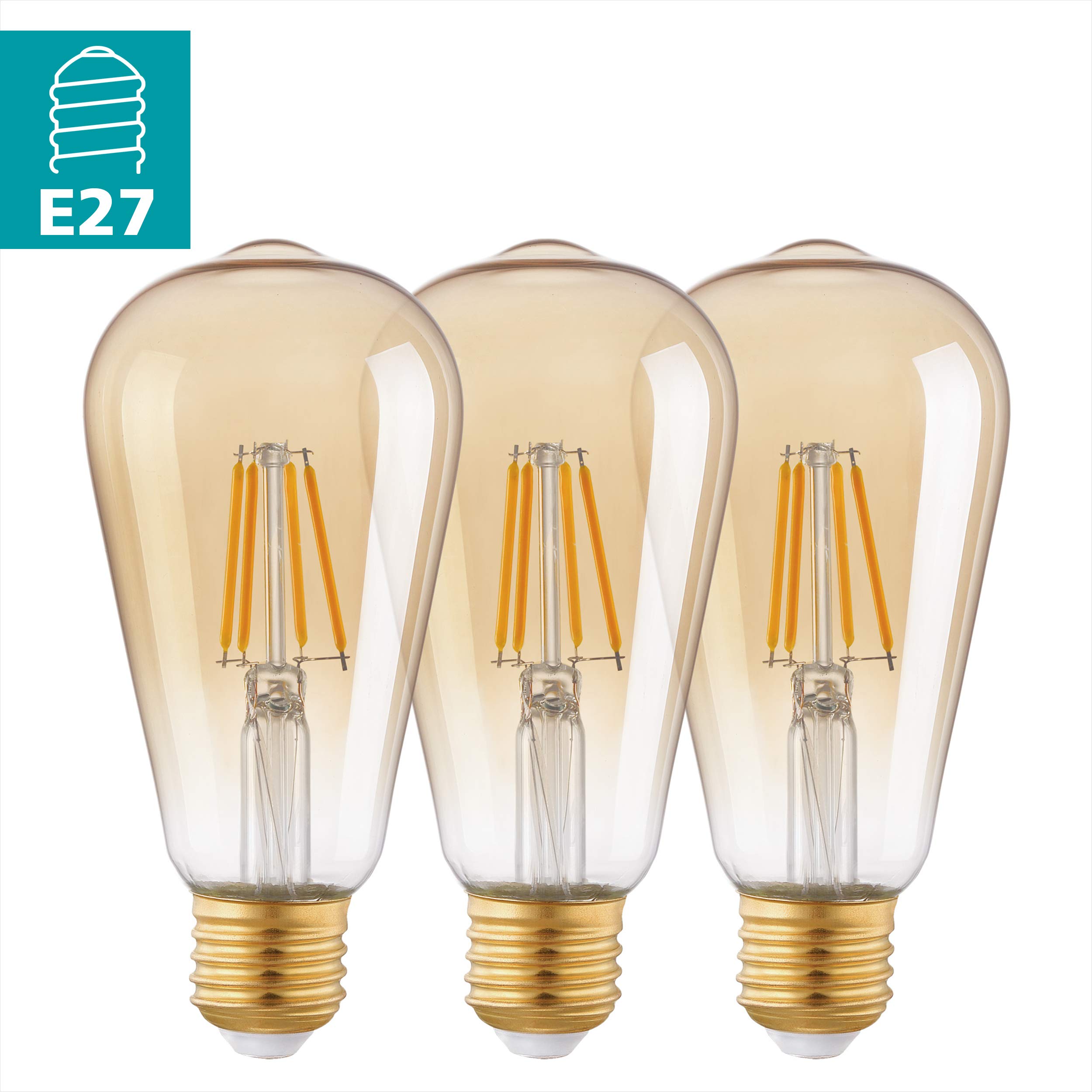 eglo-e27-led-leuchtmittel-glas-amber-warmwei-2200k-360-lumen image 2