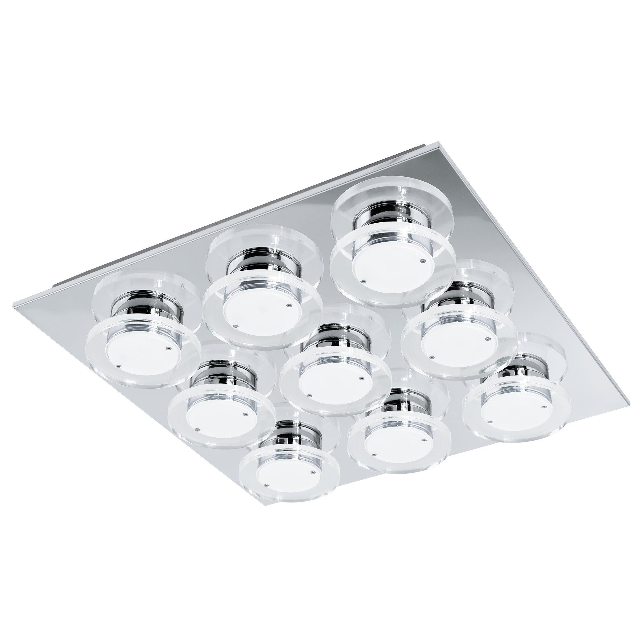 eglo-cisterno-led-deckenlampe-47x47cm-chrom-4320lm-3000k image 1