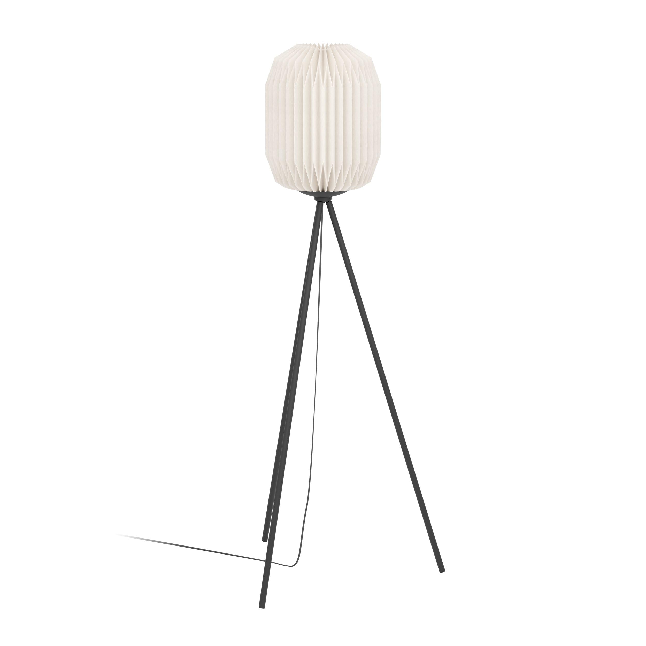 eglo-belgrave-stativ-tischlampe-e27-schwarz-wei-japandi-44-cm image 7