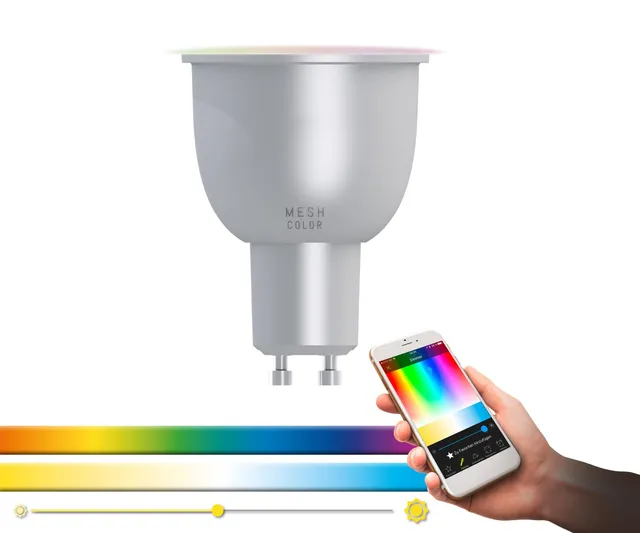 eglo-connect-gu10-led-lampe-smart-home-rgb-wei-2700-6500k-5w-bluetooth-app image 1