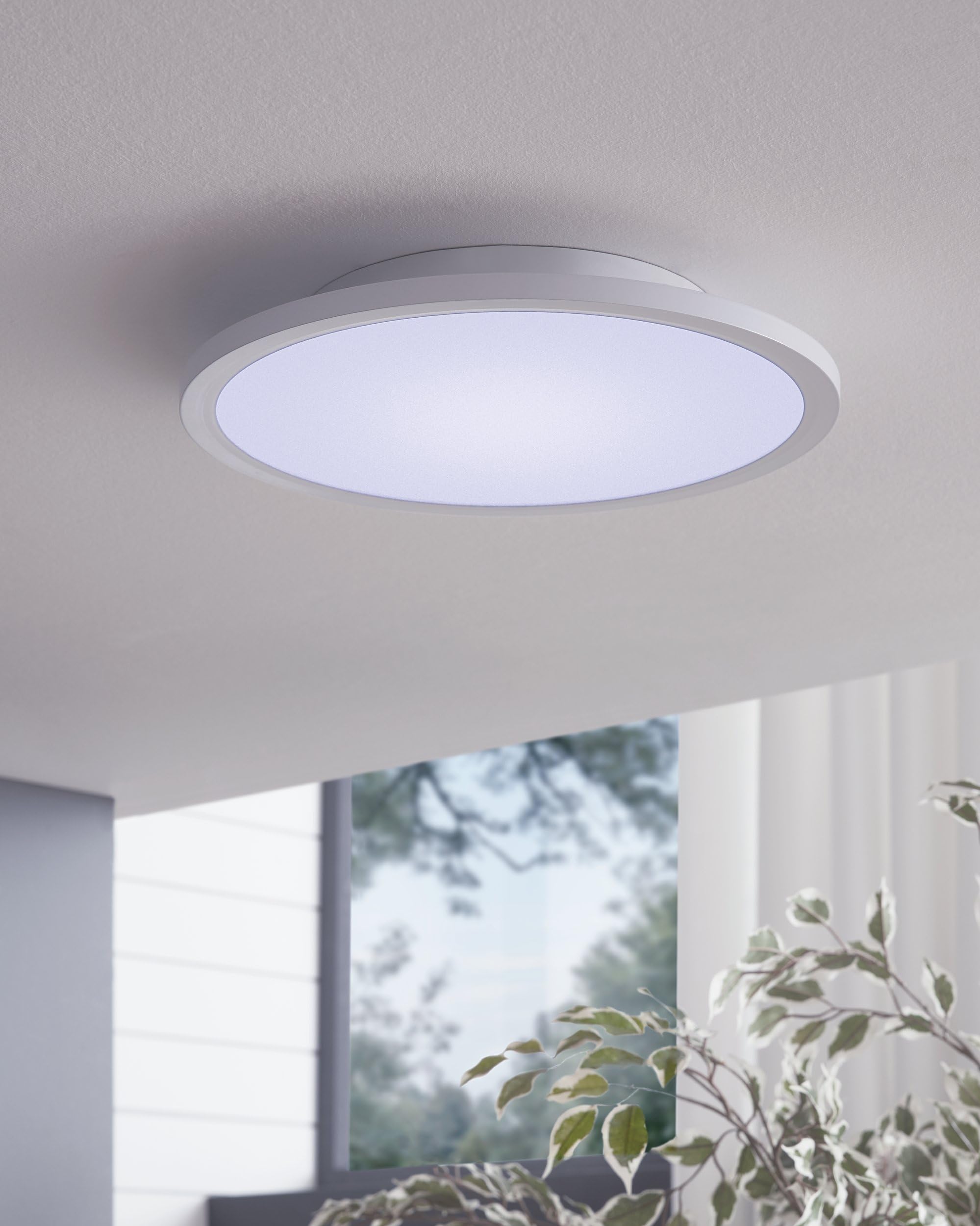 eglo-connect-sarsina-c-smart-led-deckenpanel-30-cm-wei-mit-fernbedienung-rgb-dim image 2