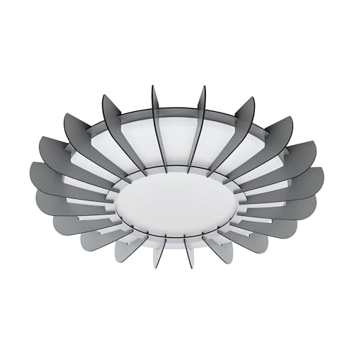 eglo-arapiles-led-decken-und-wandleuchte-rund-wei-grau-3500-lumen image 7