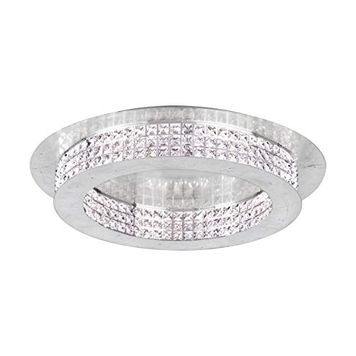 eglo-principe-led-deckenlampe-70-cm-dimmbar-stahl-silber-brillantglas-klar image 4